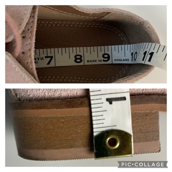 ASOS DESIGN  Pink Suede Wingtip Oxford - Picture 12 of 16